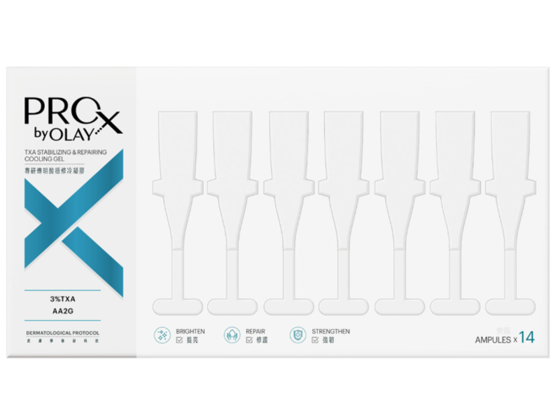 Olay ProX TXA Stabilizing & Repairing Cooling Gel, 0.6 g, 14 Count