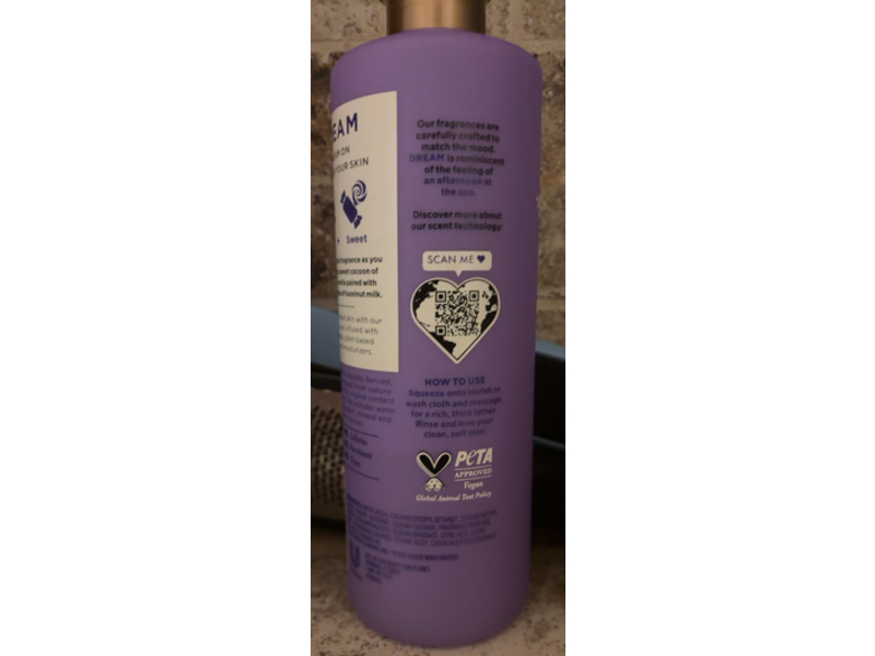 Beloved Dream Vegan Body Wash, Lavender Bouquet + Pro - Ceramides, 18 fl oz