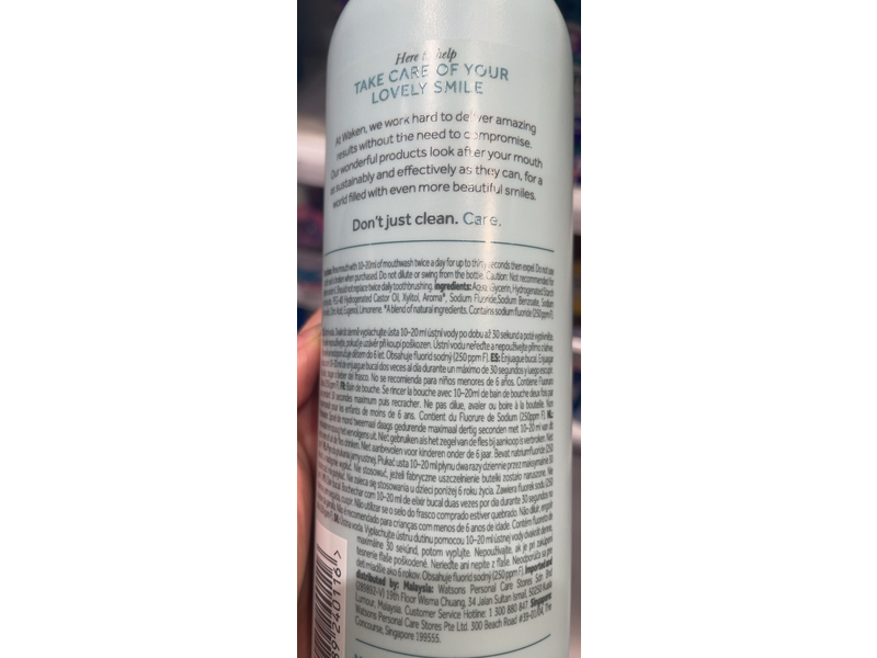 Waken Daily care Mouthwash, Peppermint, 500 mL