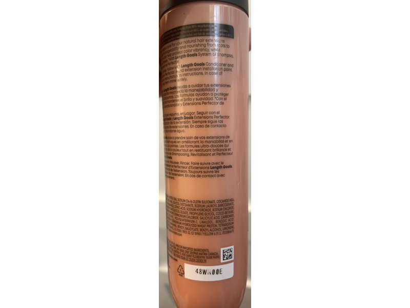 Matrix Length Goals Total Results Shampoo, 10.1 fl oz/300 mL