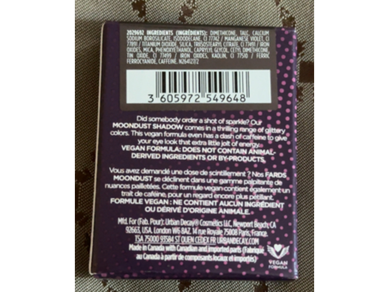 Urban Decay Moondust Sparkly Eyeshadow, Glitter Rock, 0.06 oz/1.8 g