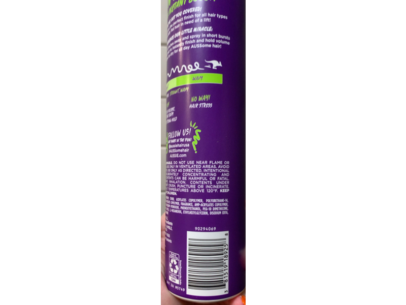 Aussie Instant Volume Hair Spray, 10 oz/283 g