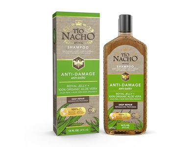 Tio Nacho Anti-Damage Deep Repair Shampoo, Royal Jelly + Aloe Vera, 14 fl oz/415 mL
