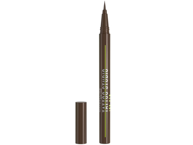 Maybelline New York Tattoo Studio Ink Pen Liquid Eyeliner , Brown, 0.03 fl oz
