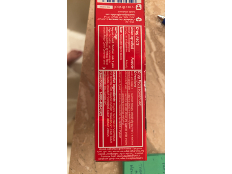 Colgate Optic White Renewal Toothpaste, Enamel Strength, 3.0 oz/85 g