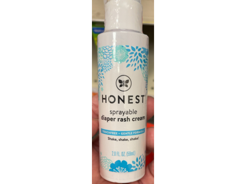 The Honest Company Baby Diaper Rash Cream Spray, Moisturizing, 2 fl oz/59 mL