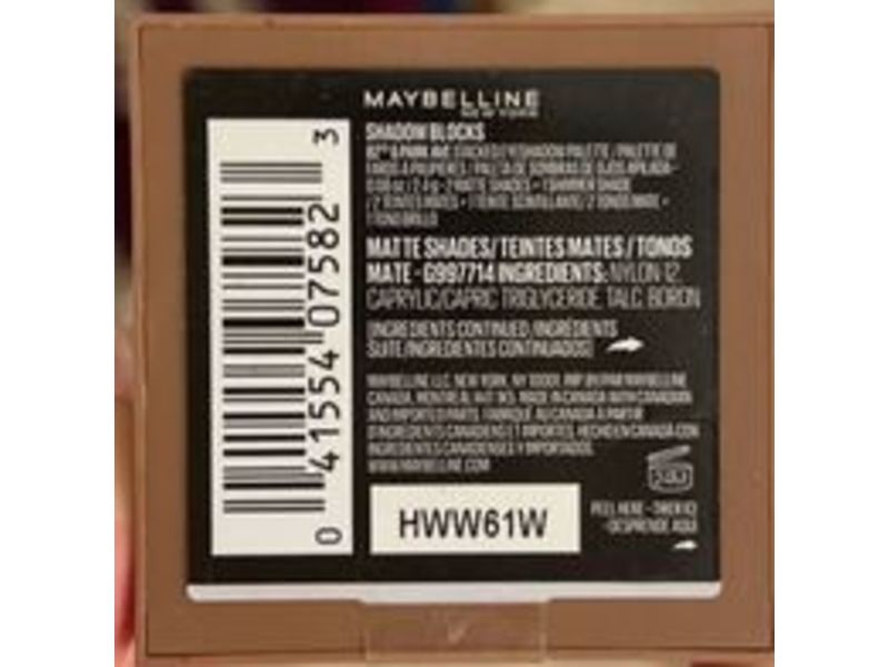 Maybelline Shadow Blocks Eyeshadow Palette, 82nd & Park Ave, 0.08 oz