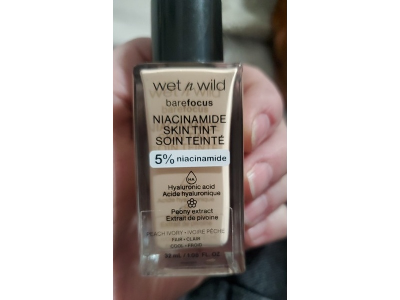 wet n wild Bare Focus Skin Tint, Peach Ivory, 1.08 fl oz/32 mL