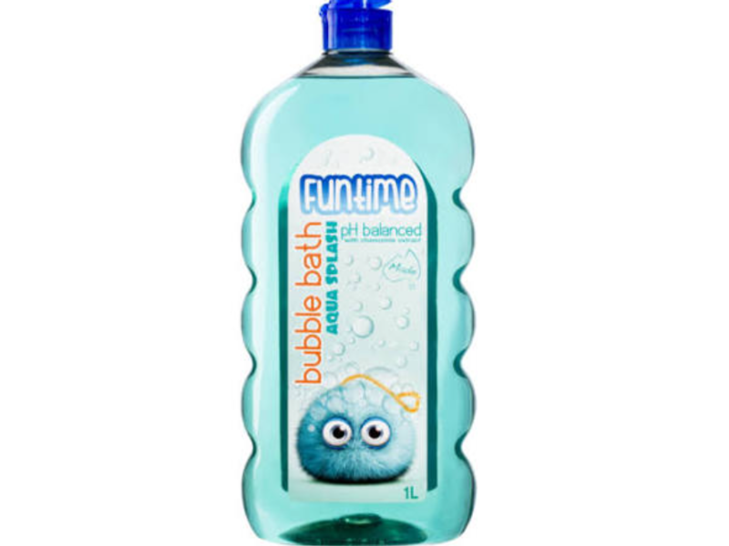 Natures Organics Funtime Aqua Splash Bubble Bath, 1 L