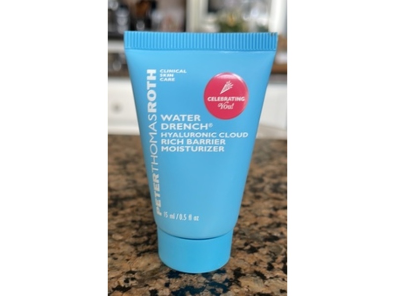 Peter Thomas Roth Hyaluronic Cloud Rich Barrier Moisturizer, Water Drench, 0.5 fl oz/15 mL
