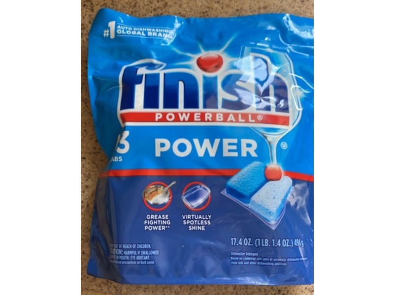 Finish Powerball Power Dishwasher Pods, 17.4 oz/494 g, 43 Count
