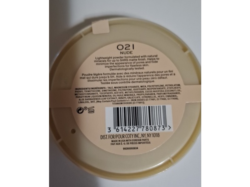 Rimmel Stay Matte Pressed Powder, 021 Nude, 0.47 fl oz/14 g