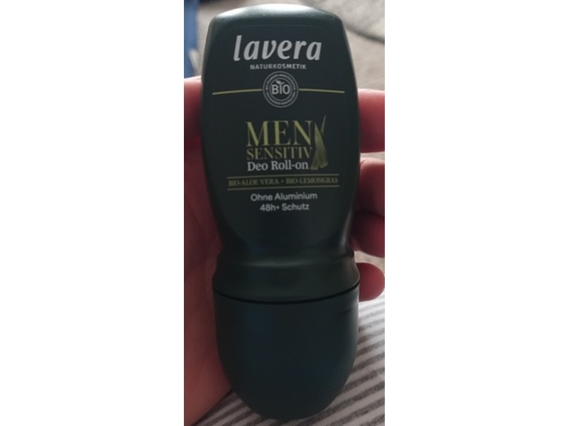 Lavera Men Sensitive Deo Roll-On, Bio-Aloe Vera + Bio-Lemongras, 50 mL