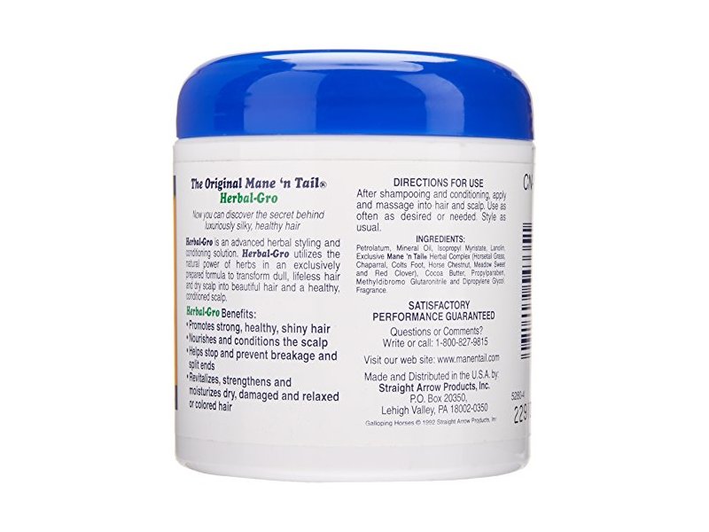 Après-shampooing (Conditioner) Mane 'n Tail Herbal Gro - Soin Hydratant Et Brillant - Fabriqué Au UK