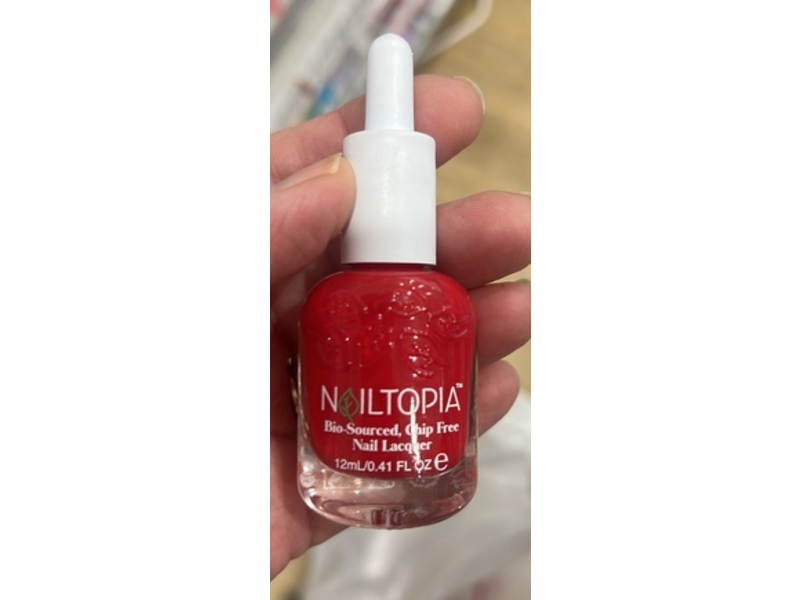 Nailtopia Bio-Sourced Nail Lacquer, Goodnight Kiss, 0.41 fl oz/12 mL