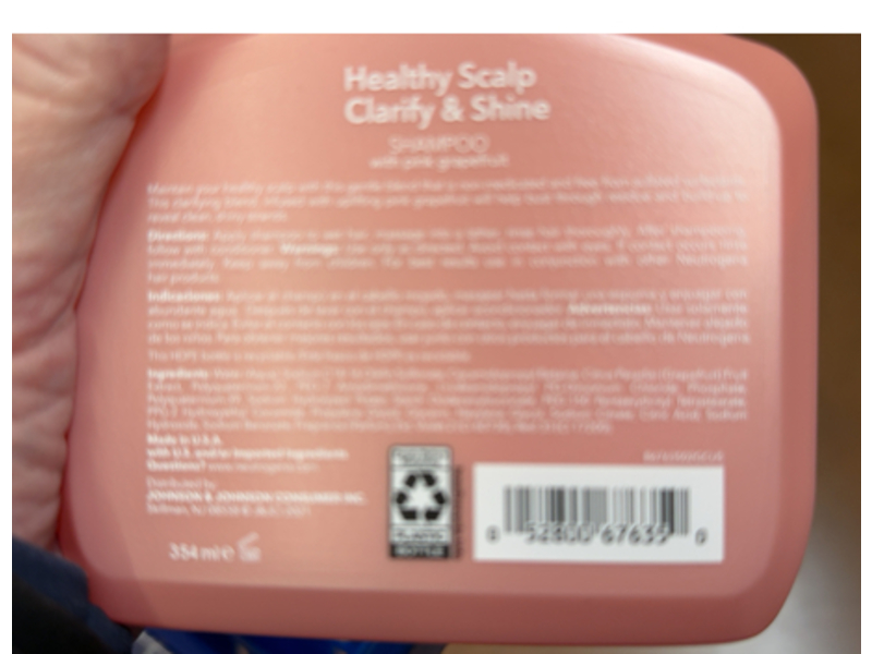 Neutrogena Healthy Scalp Clarify & Shine Shampoo, Pink Grapefruit, 12 oz/354 mL