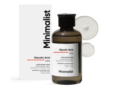 Minimalist Exfoliating Liquid, Glycolic Acid 8%, 5 fl oz/150 mL