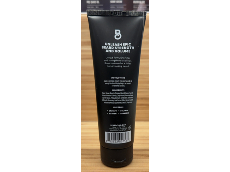 Beard Club Hydrating Thickening Leave-In Beard Conditioner, Crisp Birch, 4 fl oz/118 mL