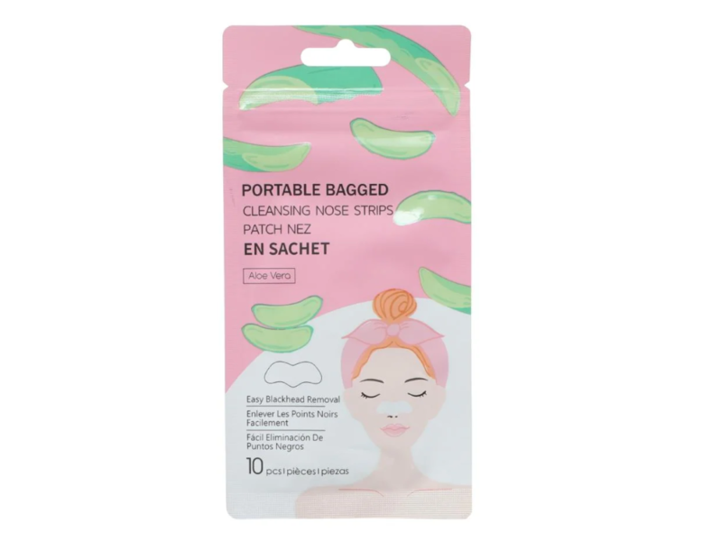 Miniso Portable Bagged Nose Strips, Aloe Vera, 10 Count