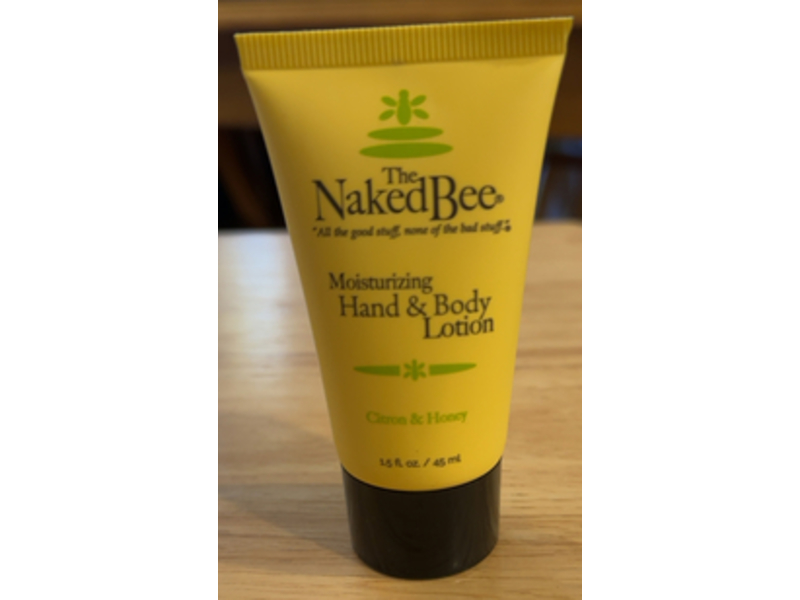 The Naked Bee Moisturizing Hand & Body Lotion, Citron & Honey, 1.5 fl oz/45 mL