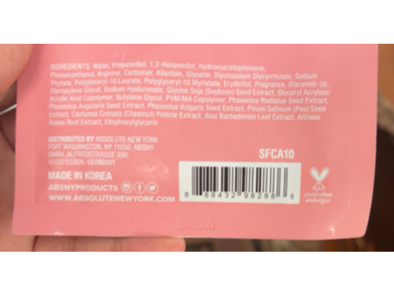 Absolute Plumping Facial Sheet Mask, Plump, 0.71 oz/20 g