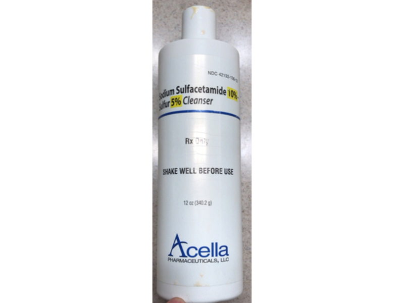Sodium Sulfacetamide 10% - Sulfur 5% cleanser, 12 oz/340.2 g, Acella (Rx)