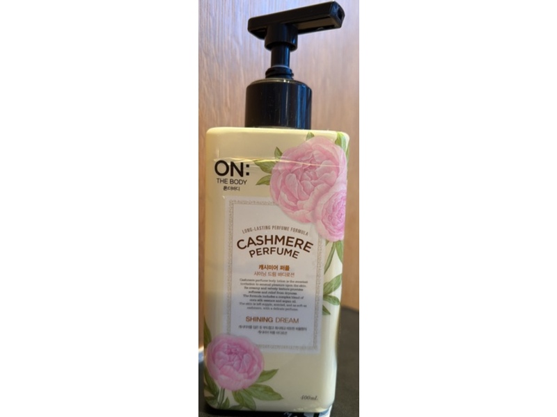 On The Body Shining Deam Cashemere Perfume Body Lotion, 13.5 fl oz/400 mL