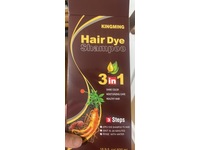 Kingming 3 In 1 Hair Dye Shampoo, C-6 Chestnut Brown, 16.9 fl oz/500 mL - thumbnail 2