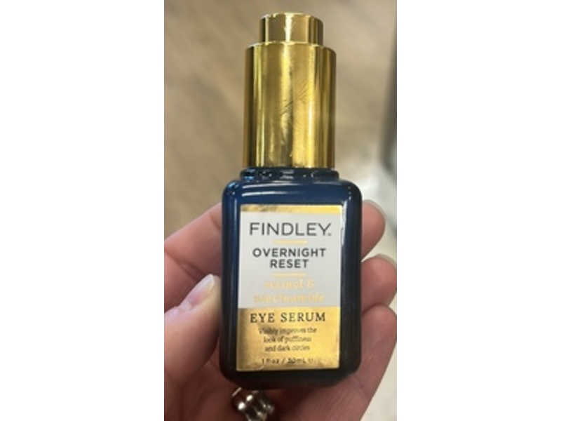 Findley Overnight Reset Eye Serum, Retinol & Niacinamide, 1 fl oz/30 mL