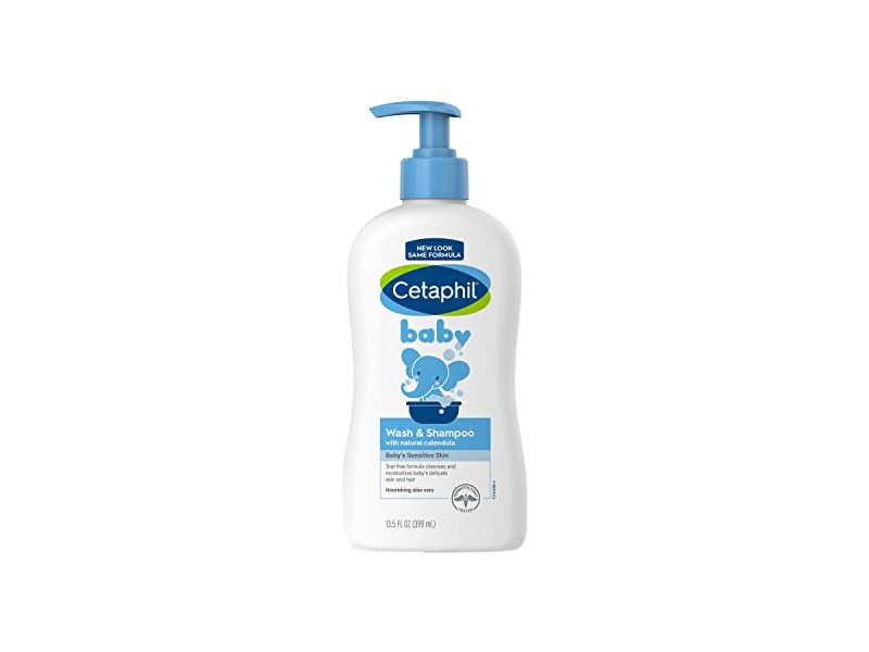 Cetaphil Baby Wash and Shampoo, 13.5 fl oz (399 mL)