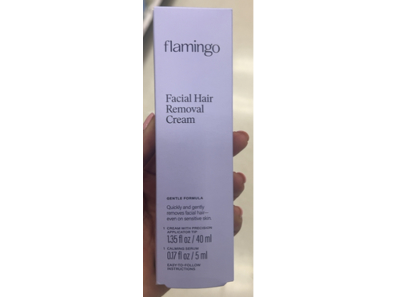 Flamingo Face Hair Removal Cream, 1.35 fl oz/40 mL, Pack Of 2