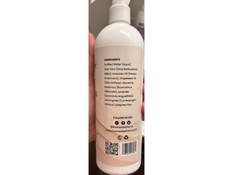 Bask & Lather Hydrating Hair Mist, 16 fl oz/473 mL