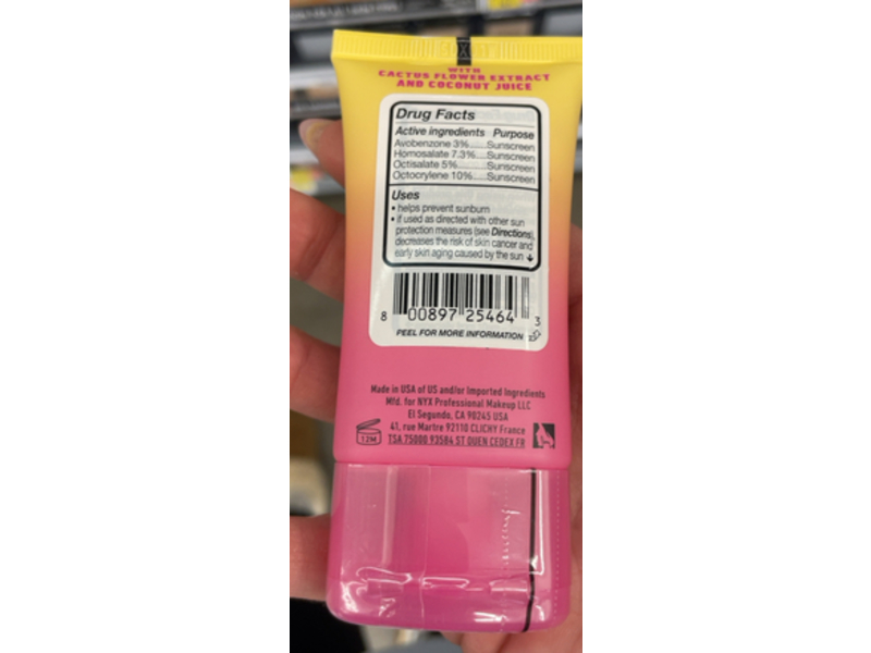 NYX Professional Makeup Blurscreen Primer, SPF 30, 1.01 fl oz/30 mL