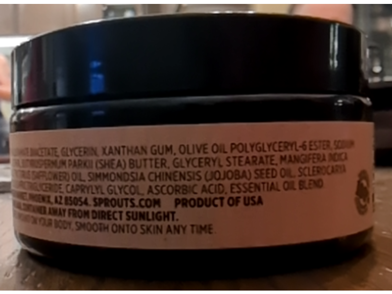 Sprouts Mango Body Butter, Jojoba & Marula Oil, 6.7 oz/190 g