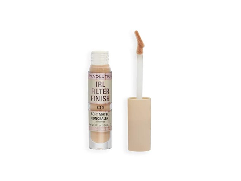 Revolution IRL Filter Finish Soft Matte Concealer, C10, 0.21 oz/6 g