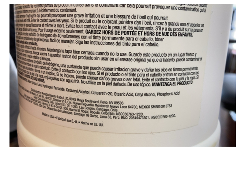 Salon Care 40 Volume Creme Developer, 128 fl oz/3.78 L