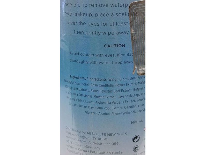 Absolute New York All-in-1 Cleansing Water, 300 mL