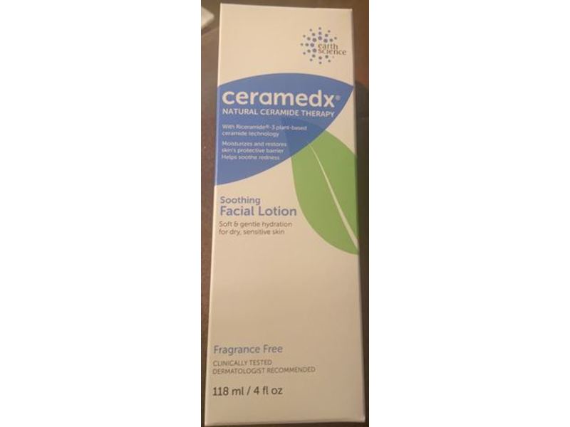 Ceramedx Soothing Facial Lotion, Fragrance Free, 4 fl oz / 118 ml