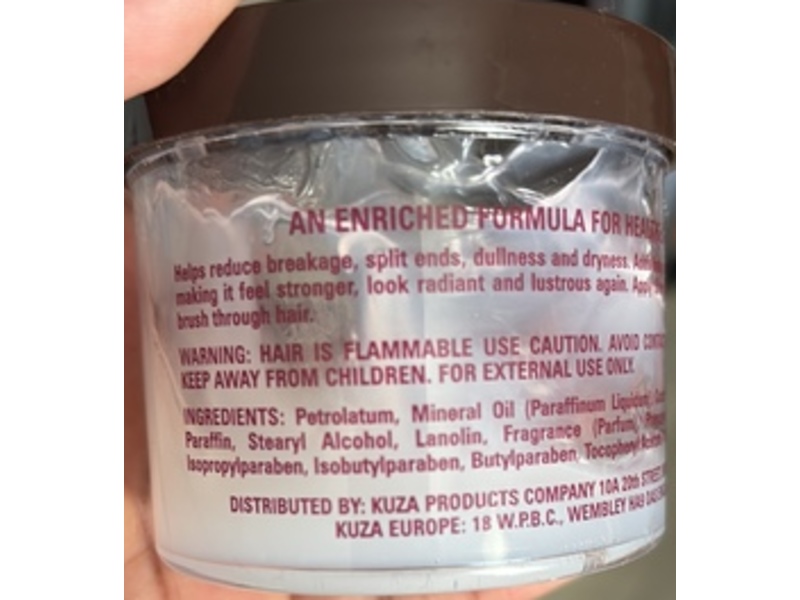 Kuza Conditioner & Hair Dressing, Coconut Oil, 4 fl oz/113 g