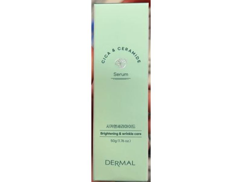 Dermal Cica & Ceramide Serum, Brightening & Wrinkle Care, 1.76 oz/50 g