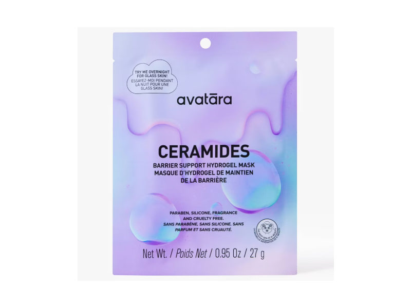Avatara Ceramides Barrier Support Hydrogel Mask, 0.95 oz/27 g