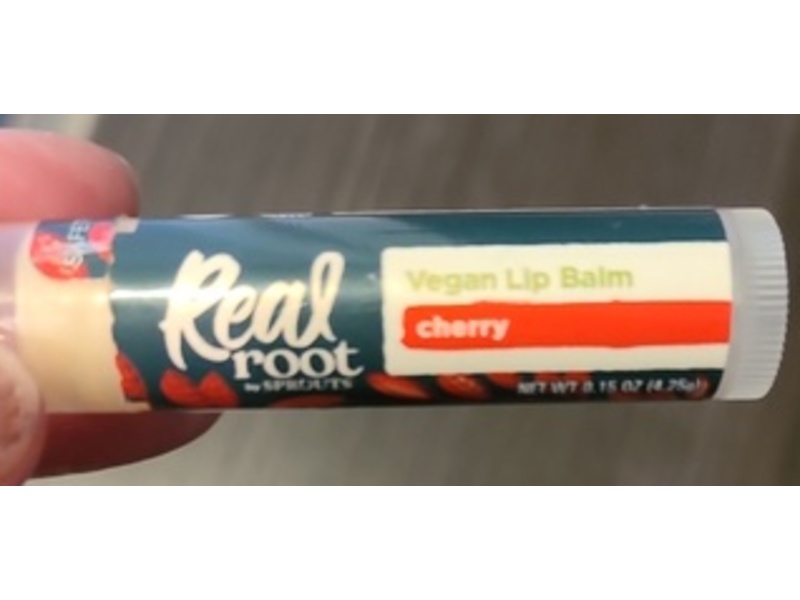 Real Root By Sprouts Vegan Lip Balm, Cheery, 0.15 oz/4.75 g