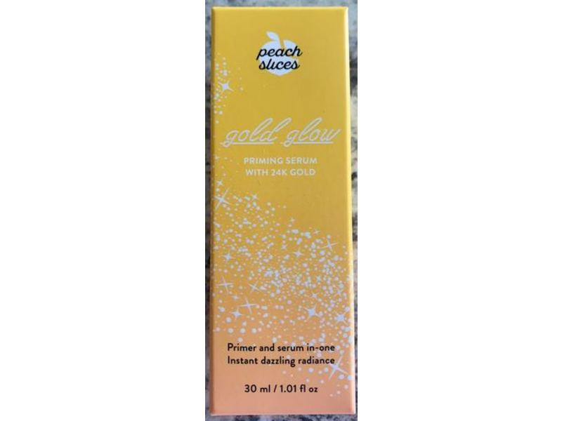Peach Slices Priming Serum, Gold Glow, 24 K Gold, 1.01 fl oz/30 mL