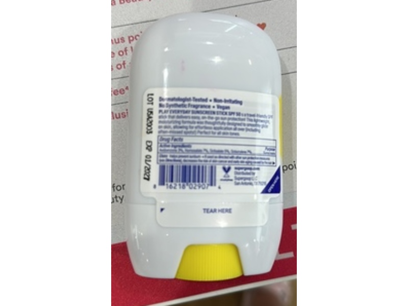 Supergoop Play Everyday Sunscreen Stick, SPF 50 PA++++, 1.4 oz/40 g