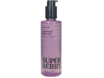 Victorias Secret Pink Body Oil, Super Berry, 8 fl oz/236 mL