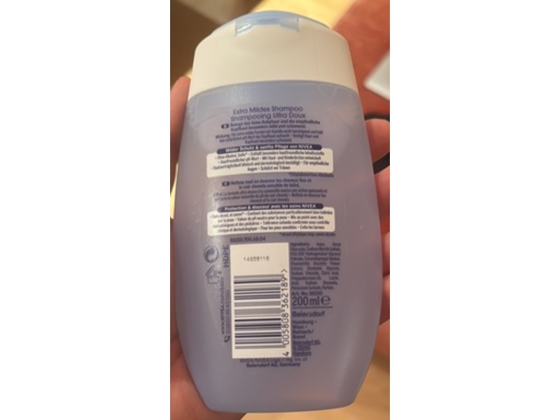 Nivea Baby Extra Mild Shampoo, 200 mL, Pack Of 4