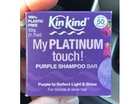Kin Kind My Platinum Touch Shampoo Bar, Purple, 1.7 oz/50 g - thumbnail 2