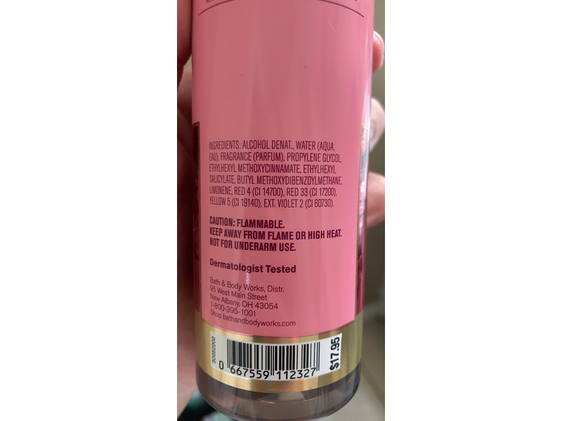 Bath & Body Works Fragrance Mist, Costa Rica Pink Pineapple Sunrise, 8 fl oz/236 mL