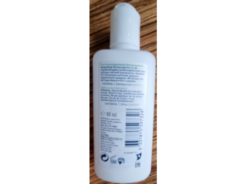 CeraVe Hydrating Cleanser, Normal to Dry Skin, 3 fl oz/88mL