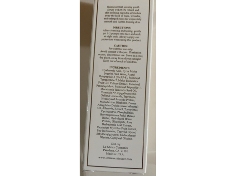 Le Mieux Refine & Correct Retinol Serum, 1 fl oz/30 mL